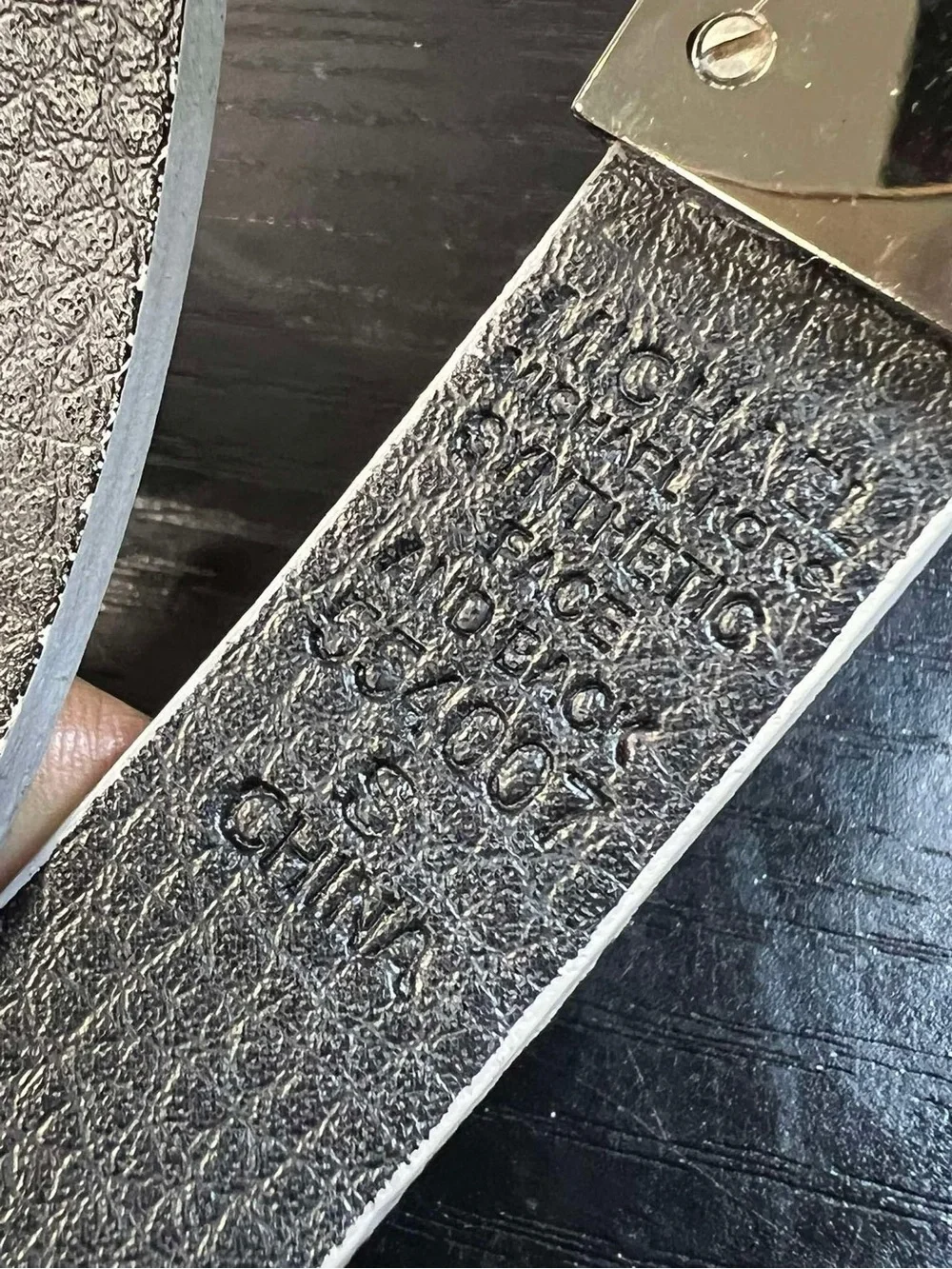 Michael kors wrap metallic belt
